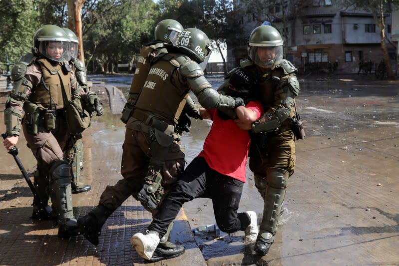 Protest against Chile's government in Santiago