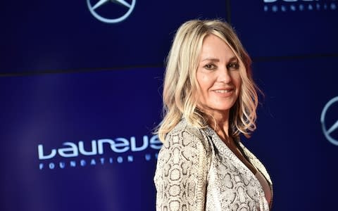 Today Comaneci resides in Oklahoma, running a gymnastics academy with her husband and former US Olympic gymnast Bart Conner - Credit: Getty Images