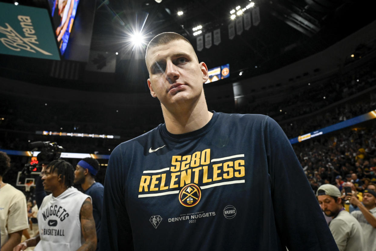 Denver Nuggets center Nikola Jokic is the NBA's two-time reigning MVP. (AAron Ontiveroz/MediaNews Group/The Denver Post via Getty Images)