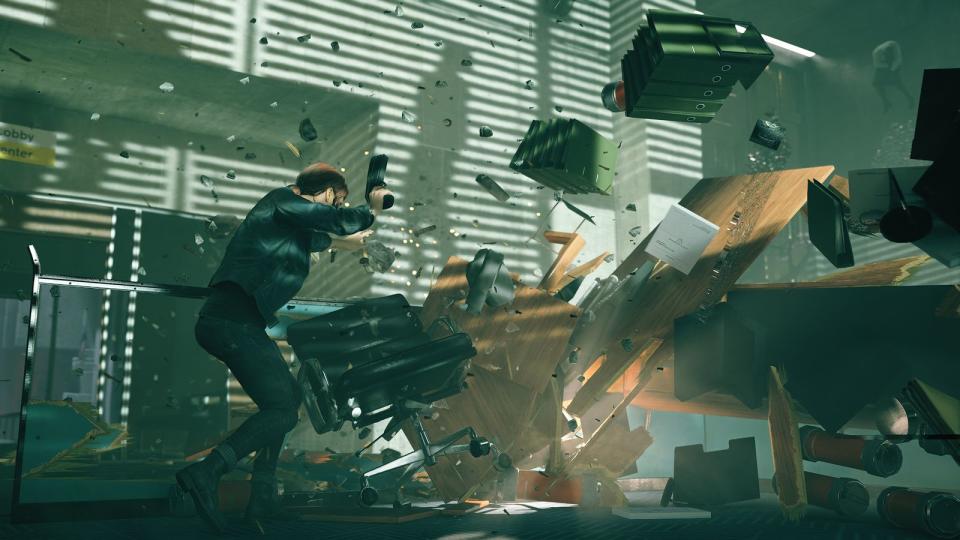 Wie in "Max Payne" und "Quantum Break" spielt Entwickler Remedy für sein neues Spiel "Control" mit paranormalen Kräften herum: Die helfen dabei, die Zeit anzuhalten oder das Level-Interieur herum schwirren zu lassen. Ebenfalls wieder mit von der Partie: eine cineastisch aufbereitete Thriller-Story. Ab 27. August für PC, PS4 und Xbox erhältlich.