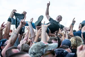 Festival goers at Louder Than Life