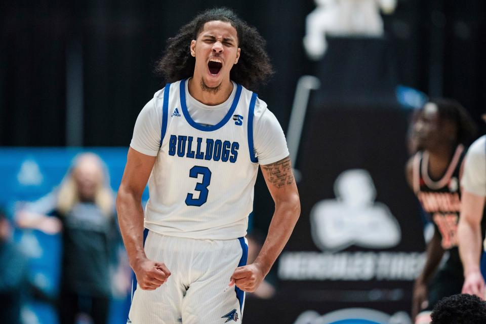 UNC Asheville's Tajion Jones scored 19 points in the final seven minutes of the Big South Tournament title game.