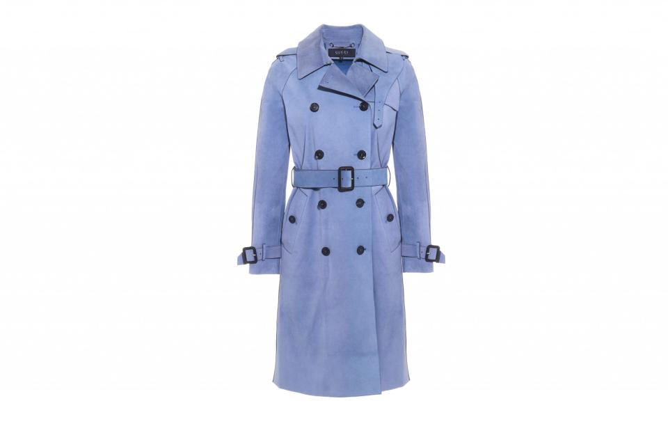 Gucci Suede Trench Coat