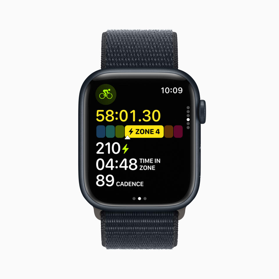 不用從網路取得指令，Apple Watch Series 9能從裝置端取用和記錄健康資料。（圖／取材自蘋果）