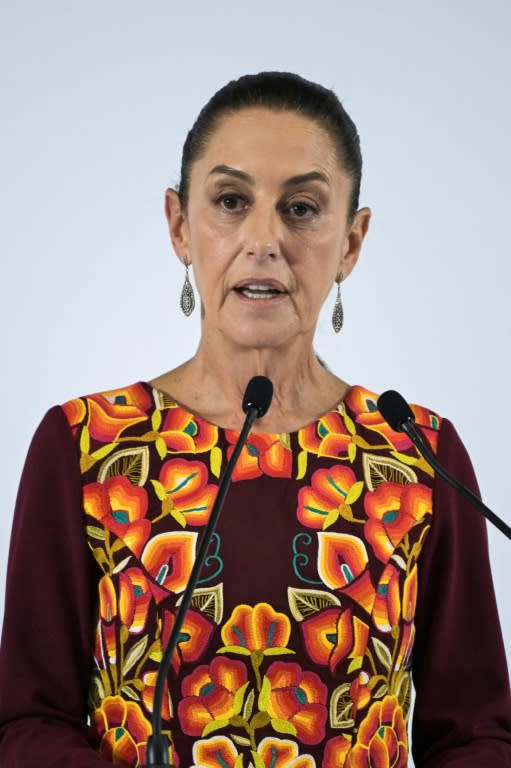 La presidenta electa de México, Claudia Sheinbaum, el 27 de junio de 2024. (Yuri CORTEZ)