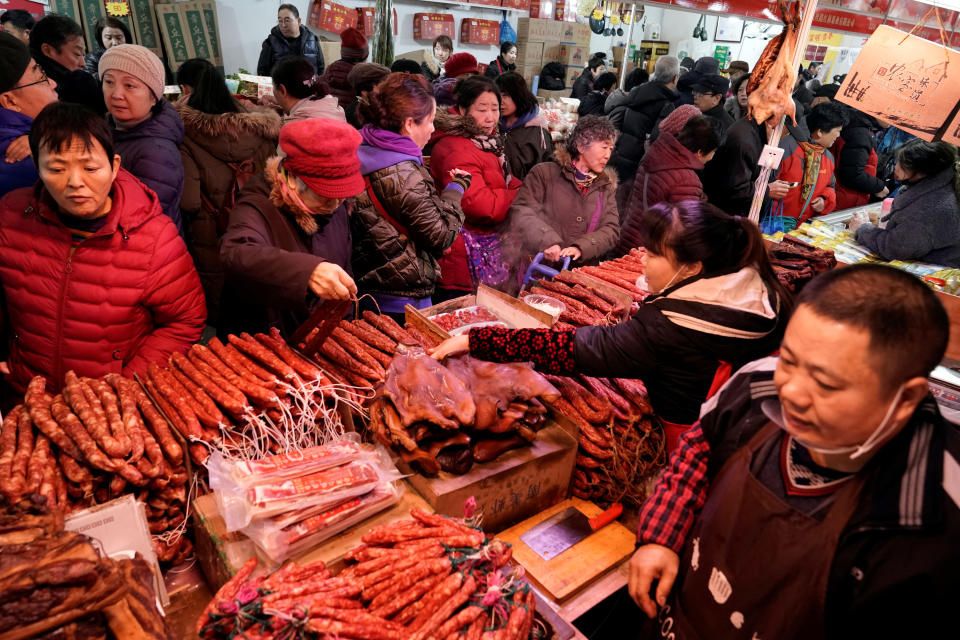 Mercado de comida de Pekín, China. (Foto: REUTERS/Jason Lee)