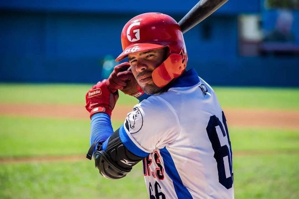 Iván Prieto González, who was the bullpen catcher for Cuba’s World Baseball Classic team, stayed in Miami after Sunday’s game against the United States.