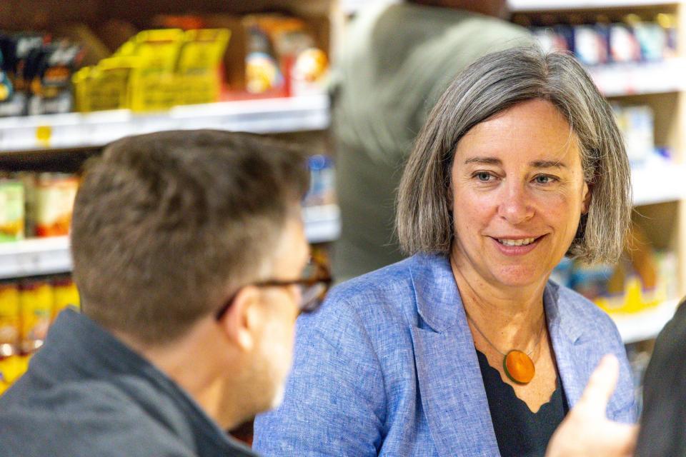 Stacy Dean, USDA deputy under secretary, visited The Market at EastPoint on Thursday to learn more about the Double Up Oklahoma program.