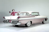 <p>Introduced in the 1957 model year, the Turnpike Cruiser from the Mercury division was an expensive luxury car available with two- and four-door hardtop and two-door convertible body styles. It was fitted with large V8 engines (up to 7.0 litres) and was one of the earliest cars available with a powered retractable rear window called breezeway.</p><p>Sales were disappointing, relieving Mercury of the trouble of manufacturing as many as 17,000 examples. For 1958, the Turnpike Cruiser was absorbed into the Mercury Montclair range, and by 1959 it had disappeared entirely.</p>