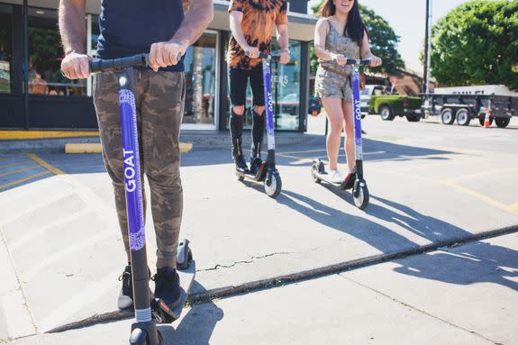 Scooter-share company Goat is operating in Austin.