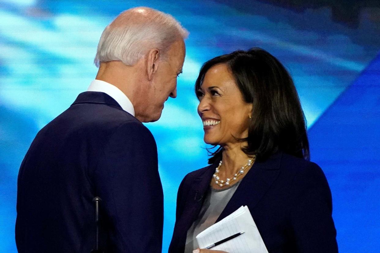 Running mates: Joe Biden and Kamala Harris will face a daunting task if they win: REUTERS