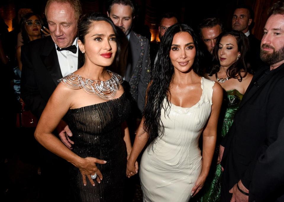 Kim Kardashian and Salma Hayek