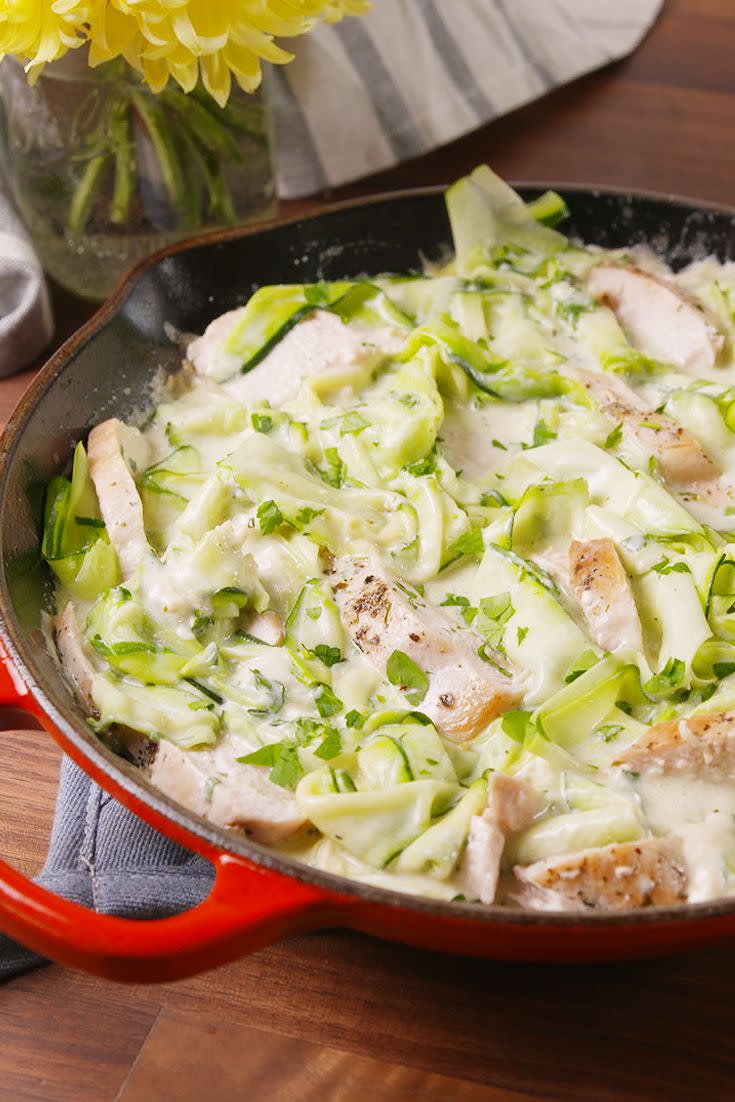 Chicken Zucchini Alfredo