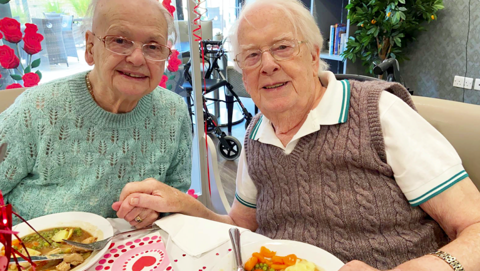 Betty and Kenneth Meredith have been married for 71 years. (SWNS)