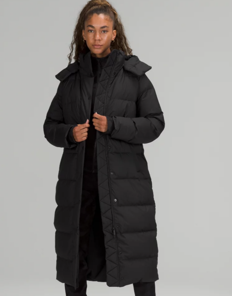 Lululemon Wunder Puff Long Jacket.