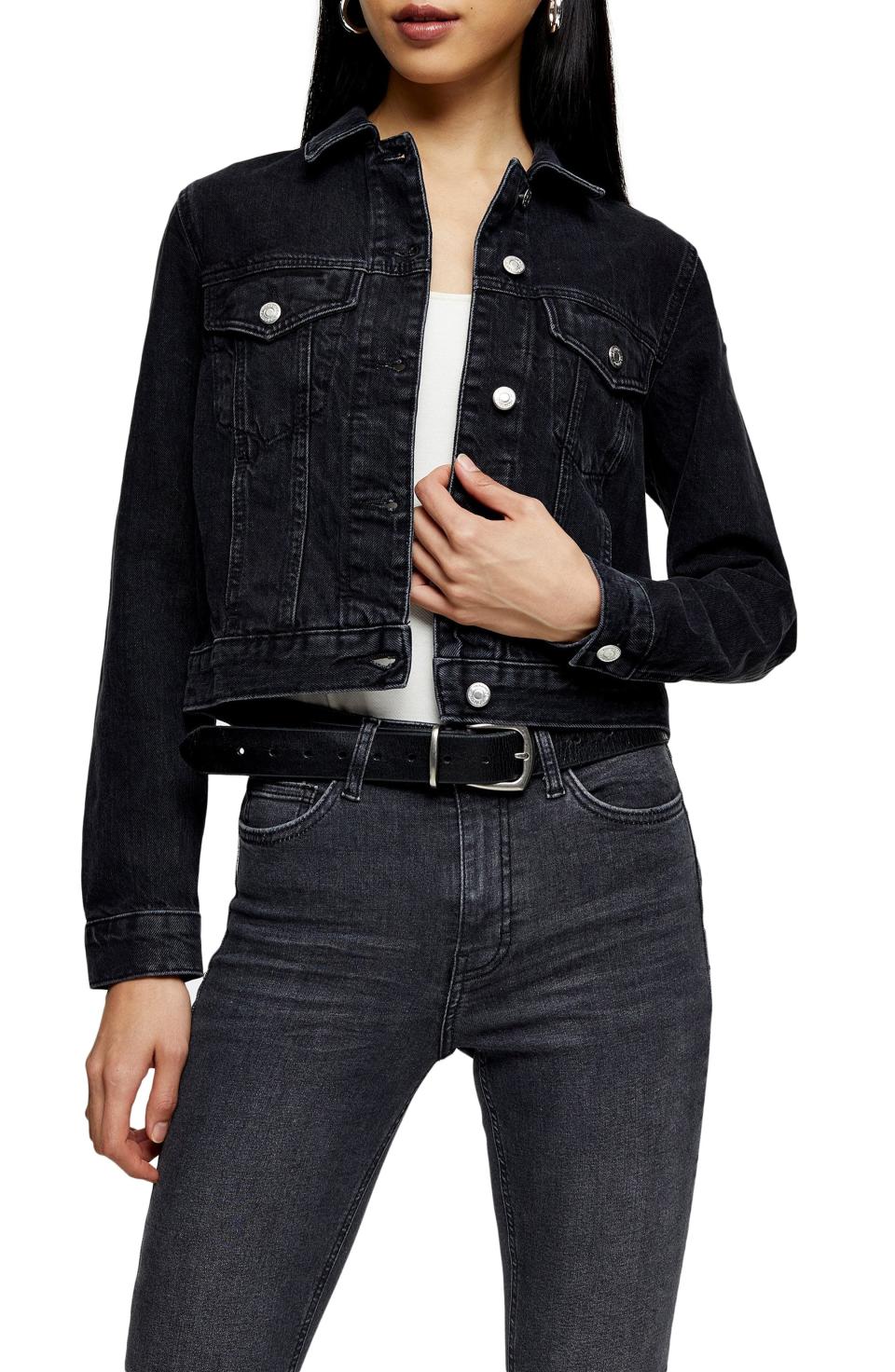 18) Tilda Crop Denim Jacket