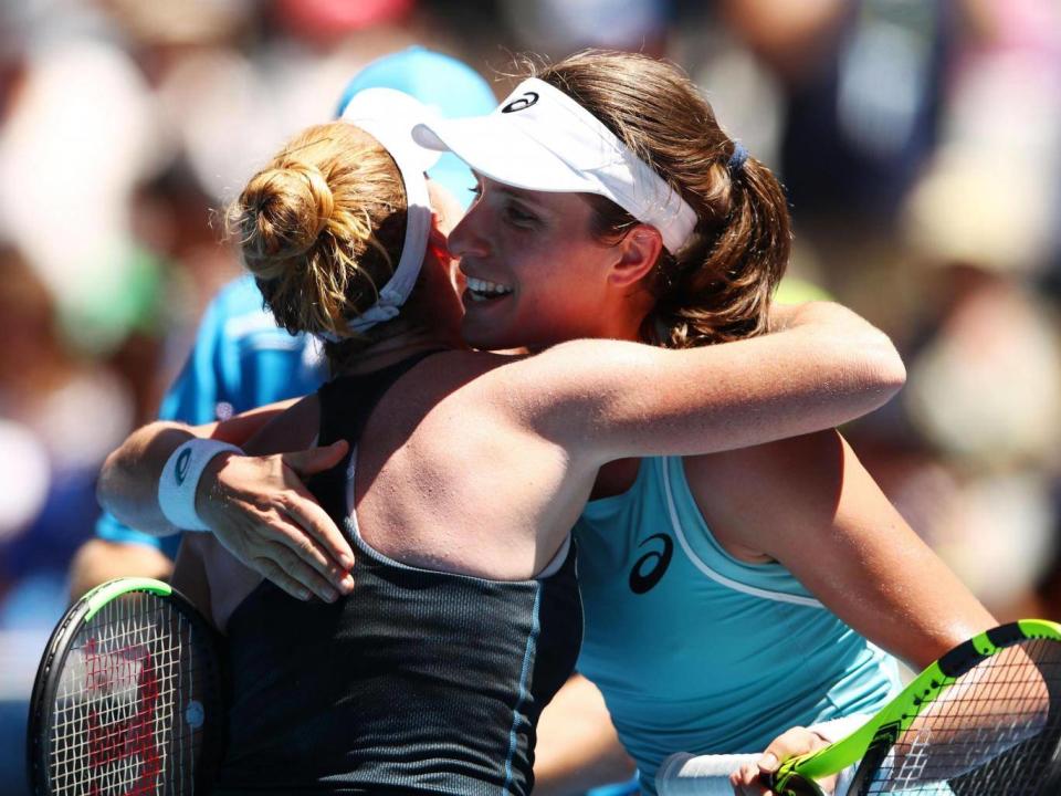 Konta is good friends with Brengle off the court (Getty)