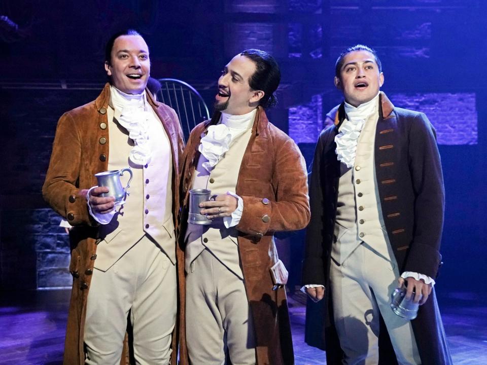 Jimmy Fallon joins Lin-Manuel Miranda and Hamilton cast for special Puerto Rico episode