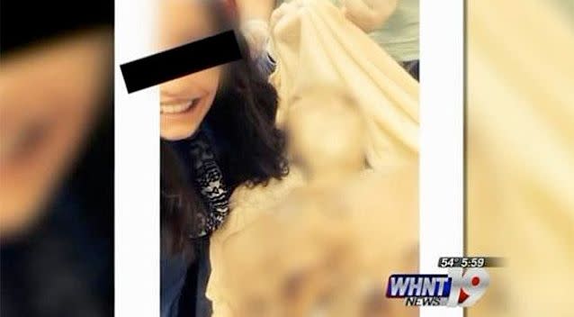 The selfie posted to the student's Instagram account. Photo: WHNT News 19.