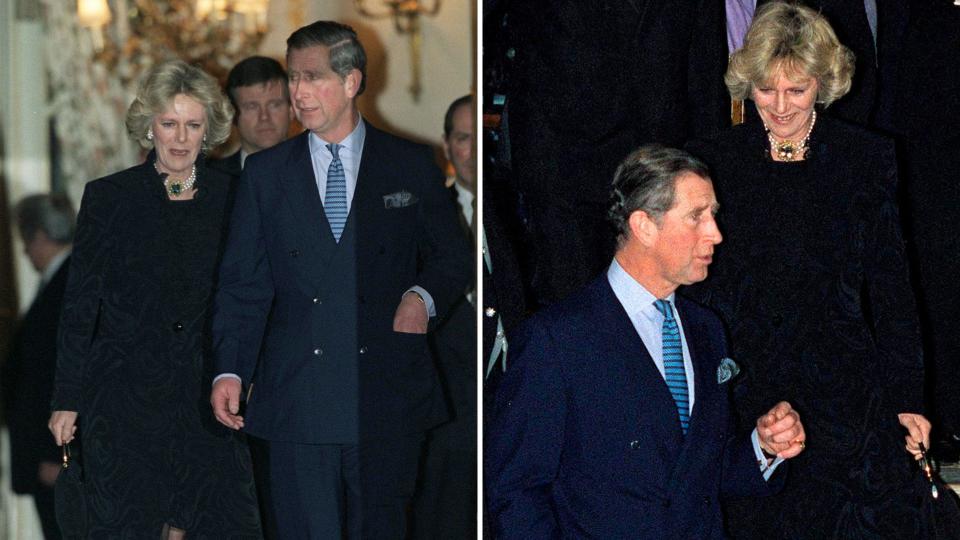 King Charles and Queen Camilla leaving the Ritz Hotel in 1999