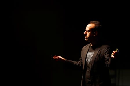 Lior Div, chief executive of U.S.-Israeli cyber security firm Cybereason, speaks during Cyber Week conference in Tel Aviv, Israel