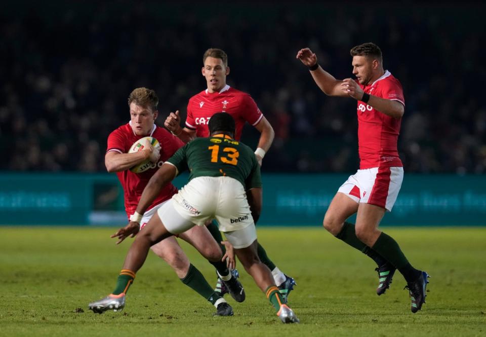 Wales suffered a narrow defeat in Pretoria (Themba Hadebe/AP) (AP)