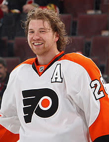 The Flyers' Claude Giroux has had plenty to smile about this season