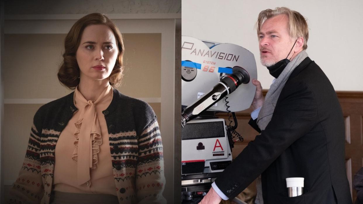  Emily Blunt, Christopher Nolan. 