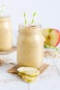 <p>Pour yourself a tall glass of fall with this spiced concoction.</p><p>Get the<strong> <a href="https://jennifermeyering.com/pumpkin-apple-smoothie/" rel="nofollow noopener" target="_blank" data-ylk="slk:Pumpkin Apple Smoothie recipe;elm:context_link;itc:0;sec:content-canvas" class="link ">Pumpkin Apple Smoothie recipe</a> </strong>from Jennifer Meyering. </p>