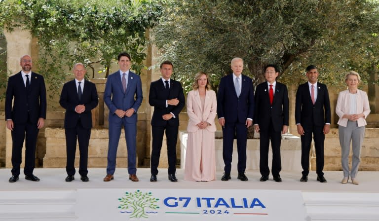 Die G7-Staats- und Regierungschefs haben ihr Treffen in Italien begonnen. (Ludovic MARIN)