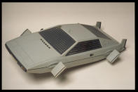 <b>Designing 007 - Fifty Years of Bond Style exhibition</b><br><br>Miniature model of 'Wet Nellie' the amphibious Lotus Esprit