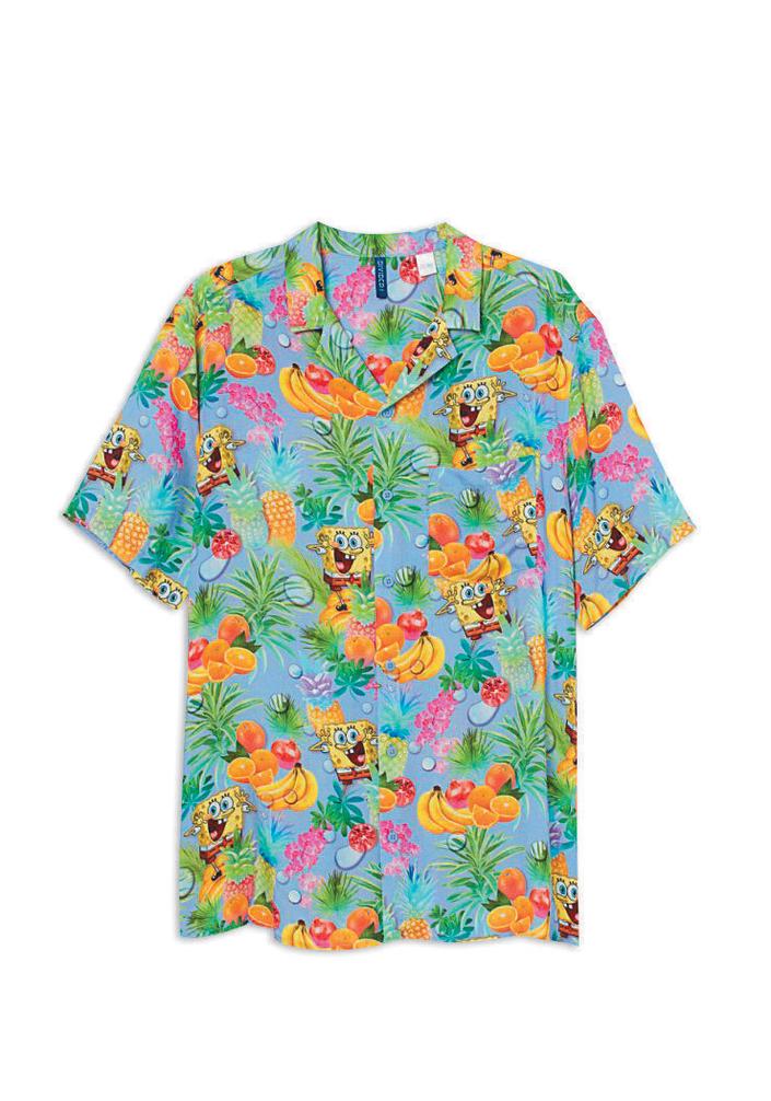 海綿寶寶夏威夷衫NT$699。（H&M提供）