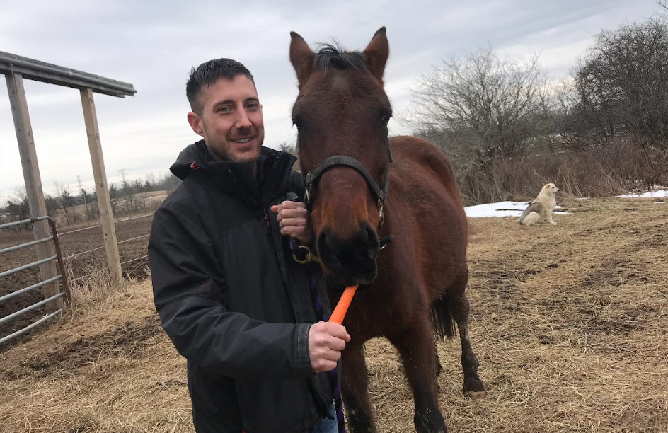 Robert DeRosa visited a friend at his farm in 2018. Since getting long Covid in 2020, DeRosa said his life has changed forever. 