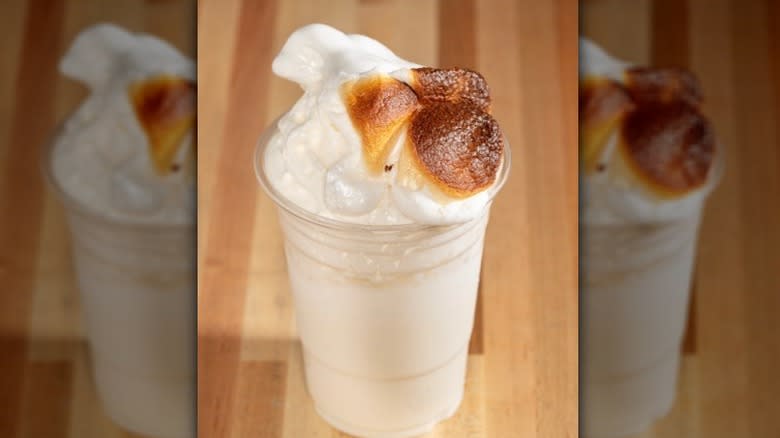 Toasted marshmallow milkshake
