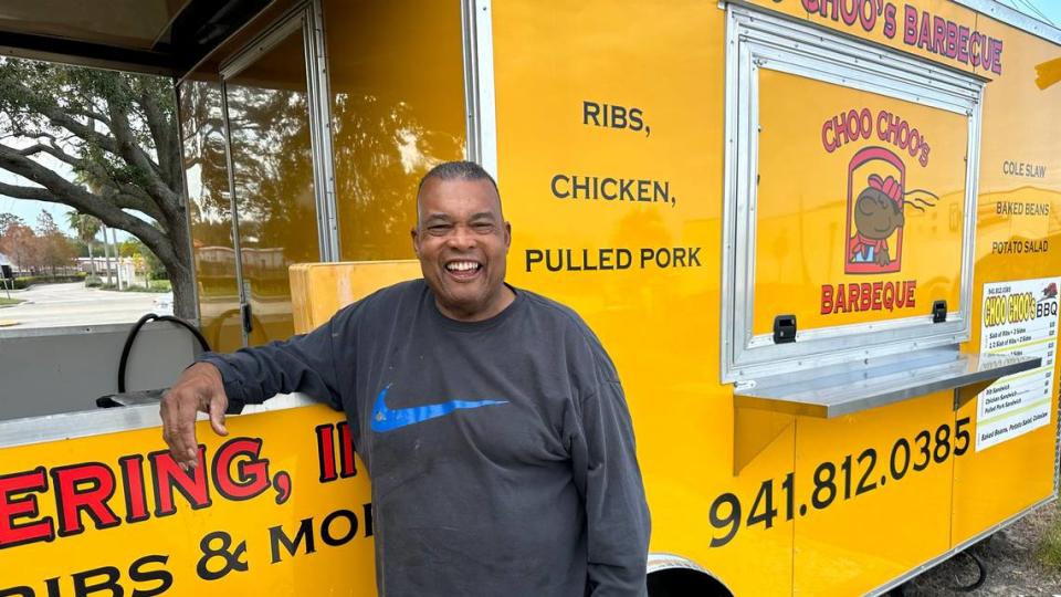 Bobby “Choo-Choo” Hinton operates Choo-Choo’s Catering in Parrish, serving ribs, chicken, pork and sides. James A. Jones Jr./jajones1@bradenton.com