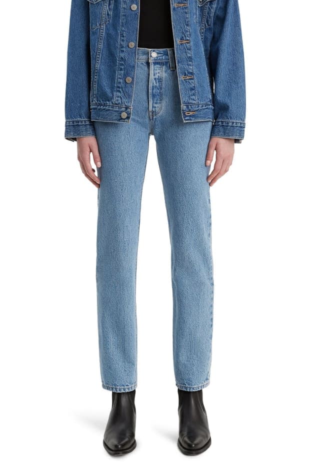 <p>Levi's 501 High Waist Straight Leg Jeans, $59 (from $90), <a href="https://rstyle.me/+q0os7zu_95hfaNZYI-cMfQ" rel="nofollow noopener" target="_blank" data-ylk="slk:available here;elm:context_link;itc:0;sec:content-canvas" class="link ">available here</a> (sizes 000-18). </p>