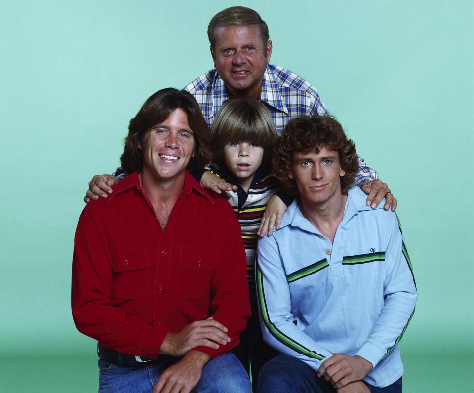 "Eight is Enough", Dick Van Patten (top), (bottom, L-R) Grant Goodeve, Adam Rich and Willie Aames