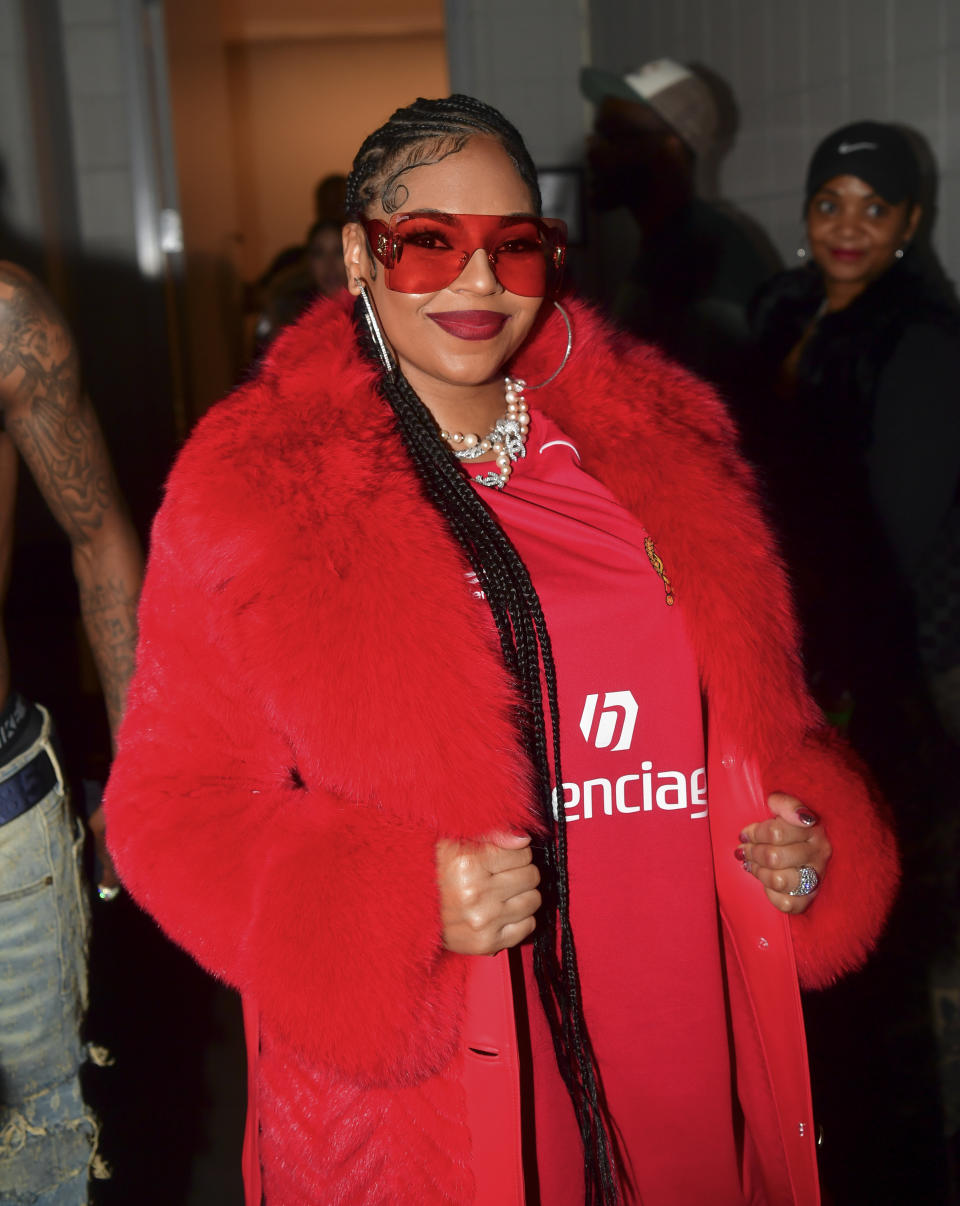 ATLANTA, GEORGIA – FEBRUARY 13: Ashanti backstage during Tycoon Music Festival at State Farm Arena on February 13, 2024 in Atlanta, Georgia. (Photo by Prince Williams/WireImage)