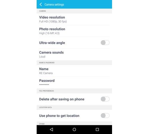 HTC Re camera app