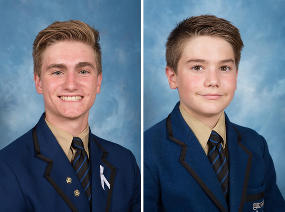 Berend Hollander (left) and his brother Matthew Hollander (right) have died in hospital after sustaining critical injuries on the island. Source: AAP