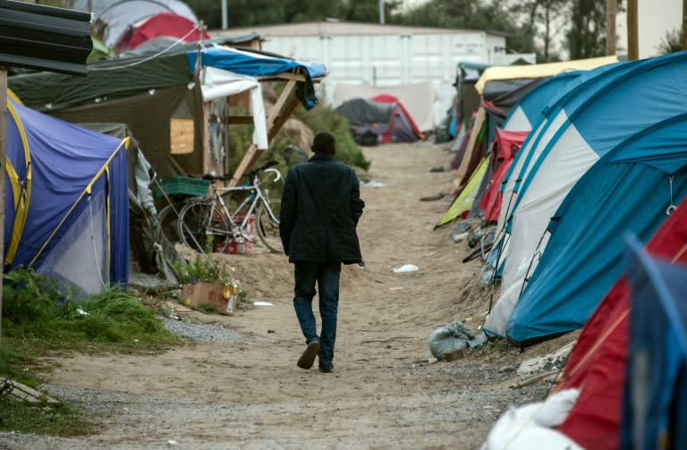 The so-called "Jungle" migrant camp in Calais is home to thousands of migrants hoping to make their way to Britain