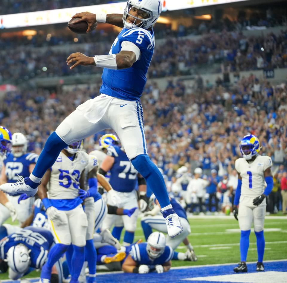 Indianapolis Colts quarterback Anthony Richardson saw his rookie season cut short after just 84 attempts, but he created believers in the franchise based primarily on his comeback performance against the Los Angeles Rams.