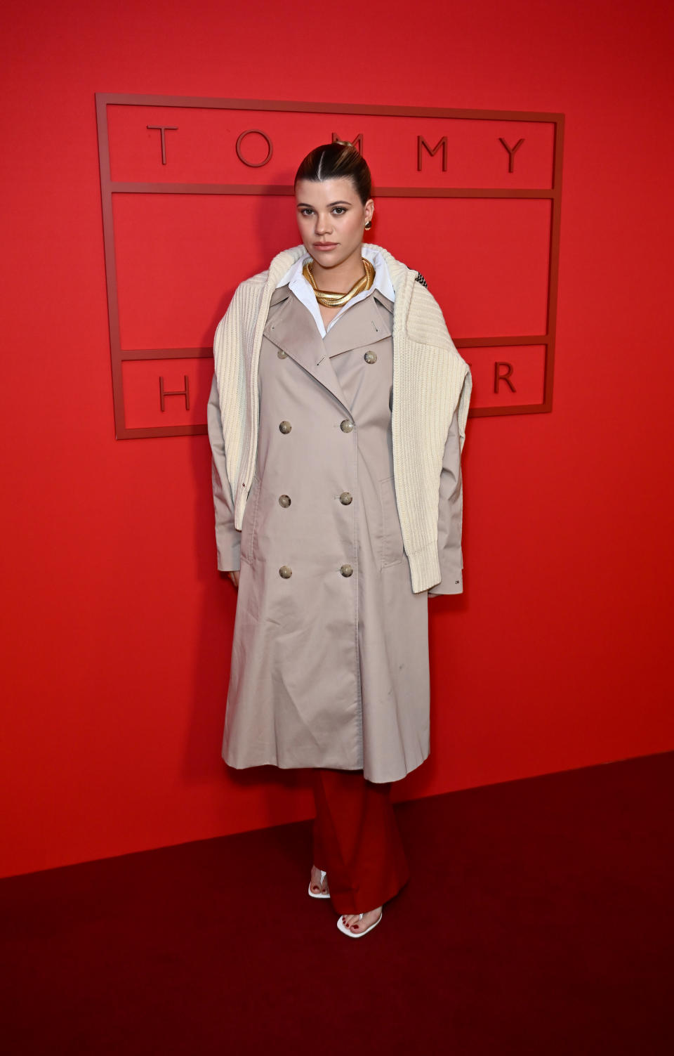 fia Richie attends the Tommy Hilfiger show during New York Fashion Week February 2024.