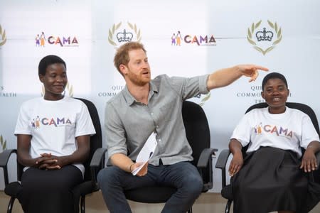 Britain's Prince Harry visits Malawi