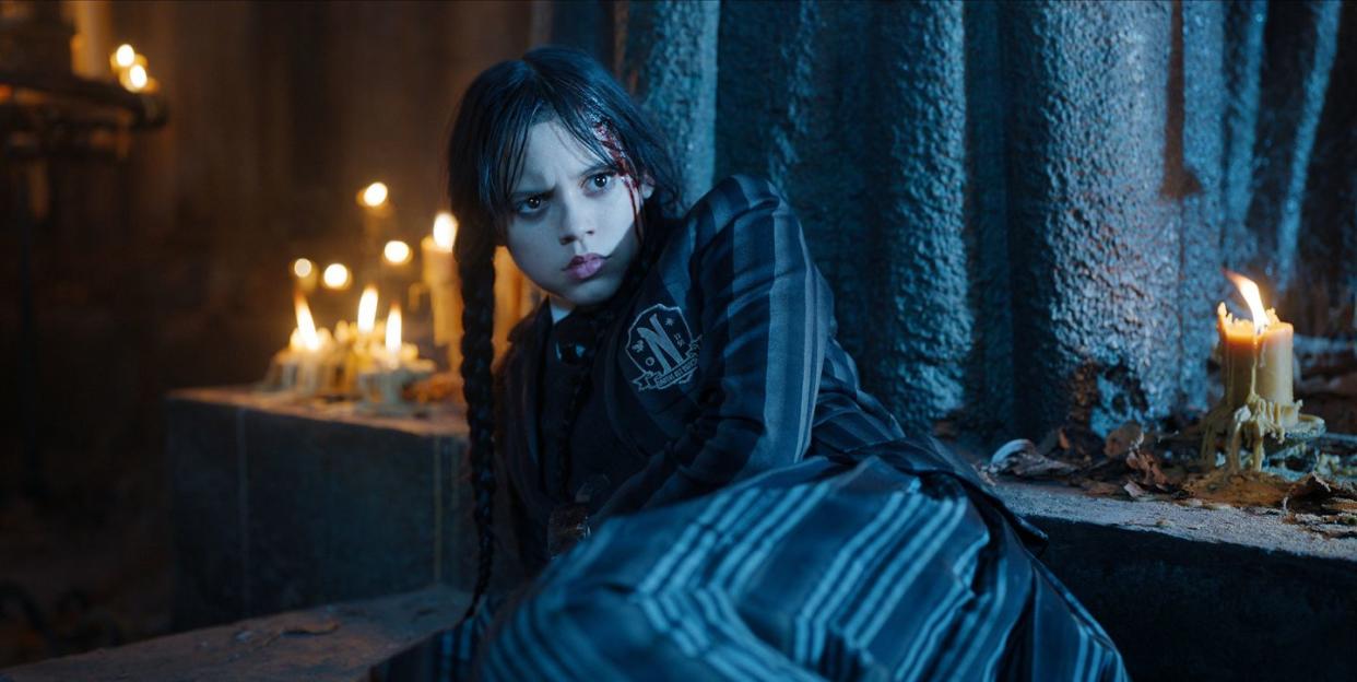 wednesday jenna ortega as wednesday addams in episode 108 of wednesday cr courtesy of netflix © 2022