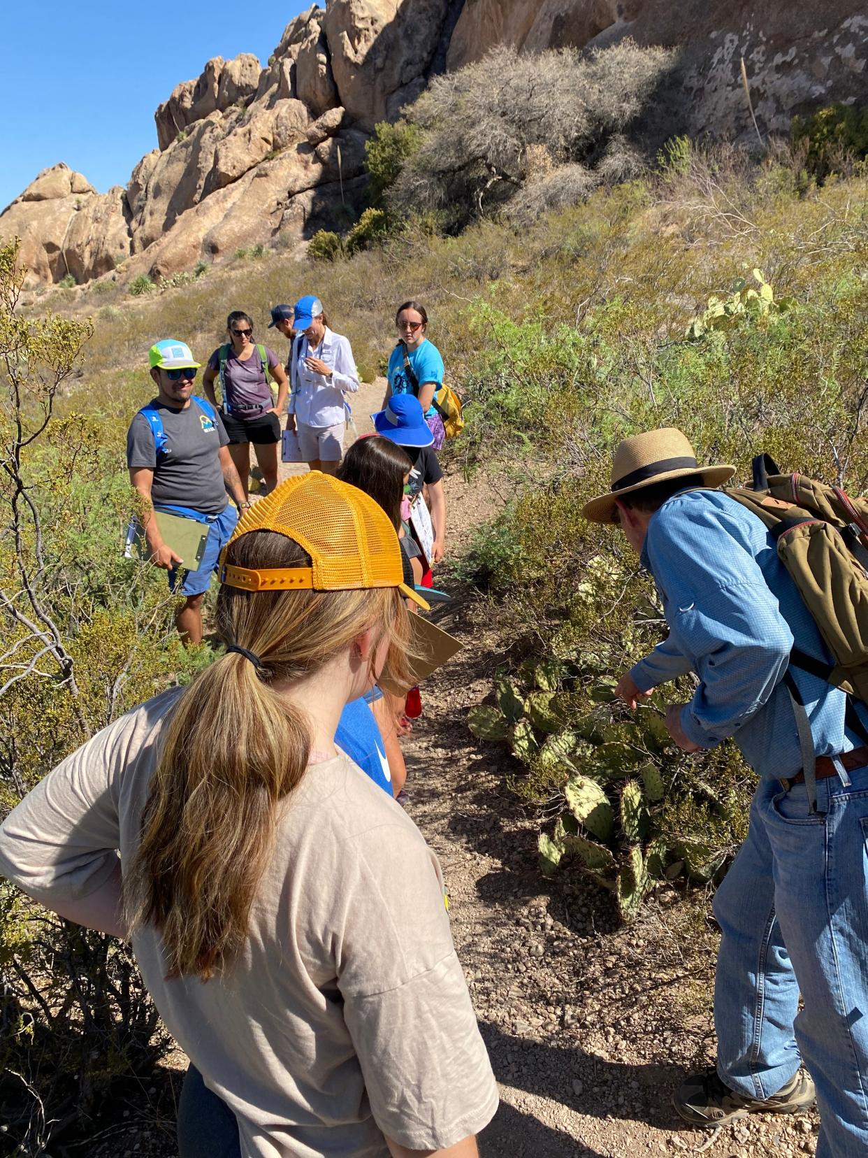 Families participate in outdoor education programming in the form of hikes through the SUCCESS Partnership.