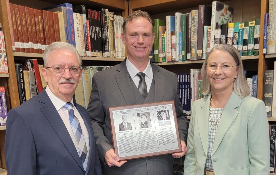 George St. Clair, Tim Buchanan and LaVawn Coleman were recently named to the Distinguished Alumni Hall of Fame at East Muskingum Local Schools.