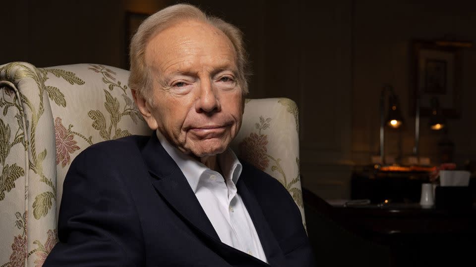 Senator Joe Lieberman posing for a portrait in Beijing on October 15th 2023. (Gilles SabriÃ© for The Washington Post via Getty Images) - Gilles Sabrie/The Washington Post/Getty Images