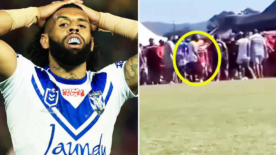 Josh Addo-Carr, pictured here in the Koori Knockout carnival.