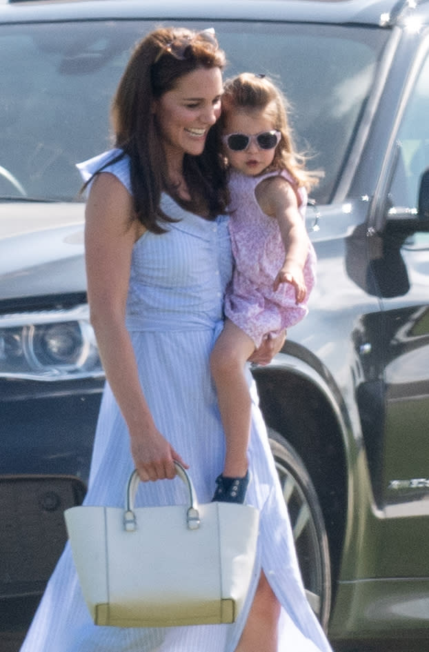 The Duchess and Princess Charlotte made one stylish pair in their summer attire [Photo: Getty]